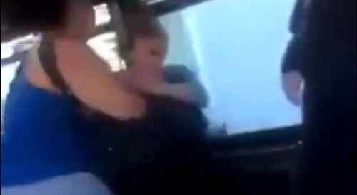 White Granny Spits Then Gets Ko'd