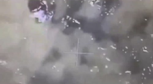 Funny destruction of Ukrainian smugglers on rubber boat.