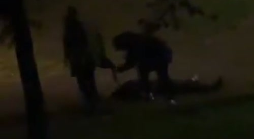 Dude stabbed to death by two guys