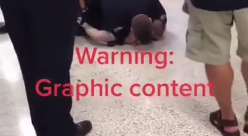 Man Having a Metal Break Gets Kneed By Florida Cops.