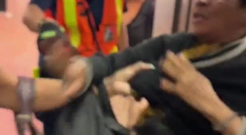 Ratchet Grannies Fight on Subway Train