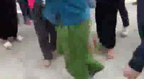 thief beaten and shamed in public