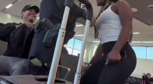 Frontier Airlines Atlanta Airport Black Woman Freaks Out