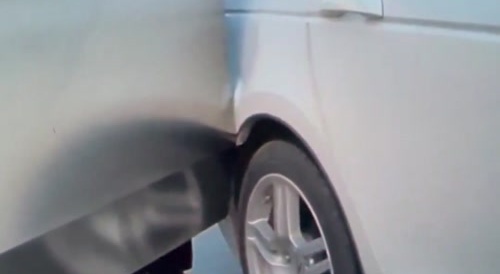 Someone reverses into Cybertruck's car door