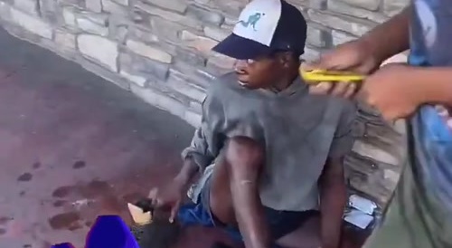 Homeless Punk Steals From Homeless Woman