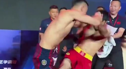 Fight promotion theatrics