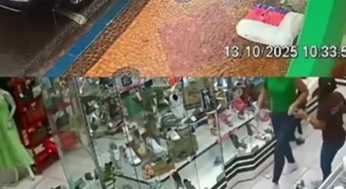 Car drives onto sidewalk and hits woman