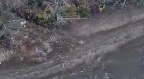 Facepalm. The Cross-eyed Ukrainian failed to shoot down the drone that killed him.