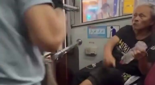 Kung Fu Fight on Chinese Train
