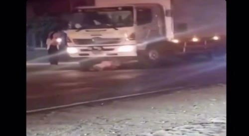Drunk Run Over By Truck