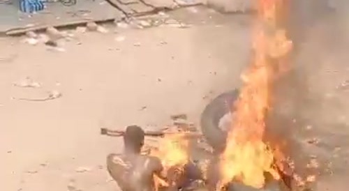 Two burnt alive by mob