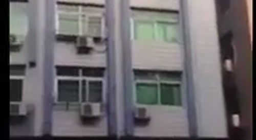 Chinese Girl Takes A Jump Off Apartment Building