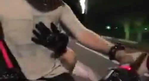 People almost die on a motorcycle.