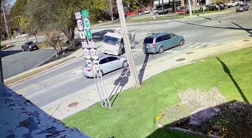 Truck Plows Into Car