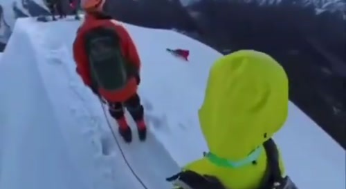 hiker plunges