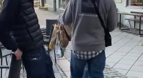Russian guy Knocks out a Swedish Drug Addict