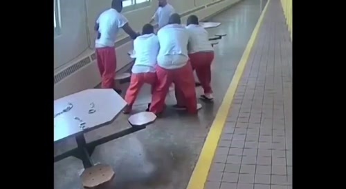 prison version of musical chairs