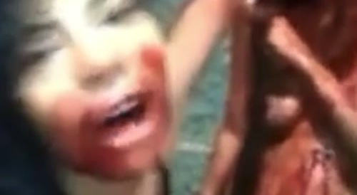 Wife Slaps Naked Homewrecker And Licks Her Blood