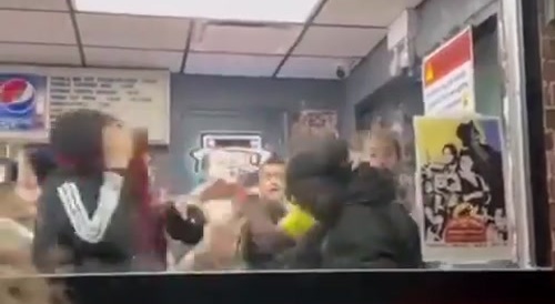 Hungry Ratchet Fight at Hot Dog Food Joint