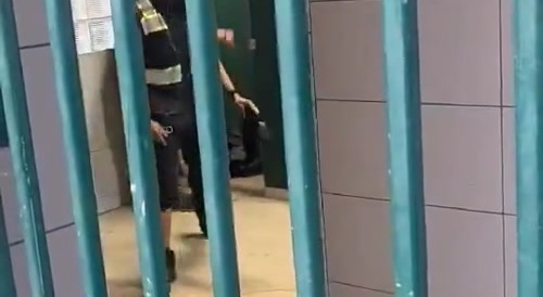 Dude Gets a Beating After Flushing Toilet