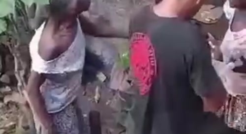 two old women fight over plumbing