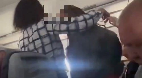 Raging Ratchet Screams at Airplane Passengers