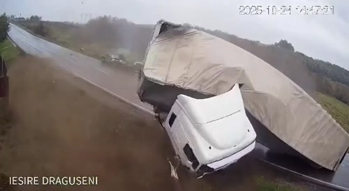Two killed After Their Car Is Decimated By Truck Which Skidded Into Them