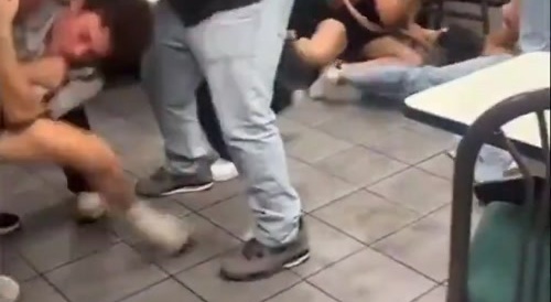 Wild Brawl at Whataburger Food Place
