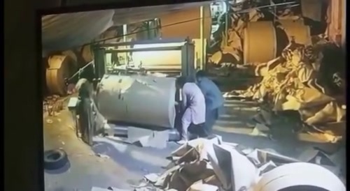 worker crushed