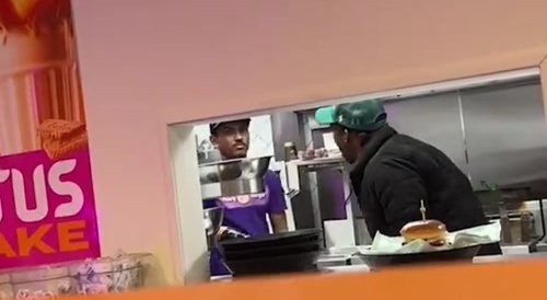 Screaming Customer Torments Staff at Fast Food Joint