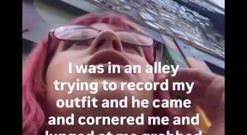 Tranny With a Nutsack Tries to Kiss Girl's Feet