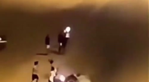 Sportsbike rider crashes on highway.