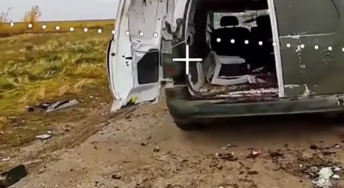 russian strikes on an UA transport