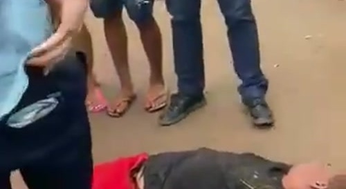 Man threatens to kill wife with knife.