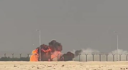 An Indian Tejas fighter jet crashed during an aerial display at the Dubai Air Show.