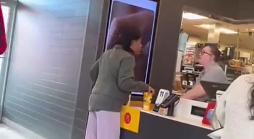 Evil Ratchet Throws Hot Coffee at McDonalds Worker