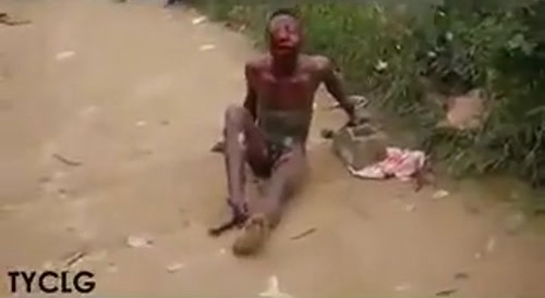 Lynching of criminal