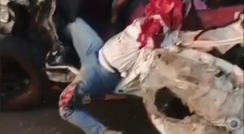 Head completely destroyed