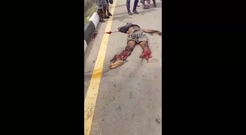 Black dude got fucked up in crash