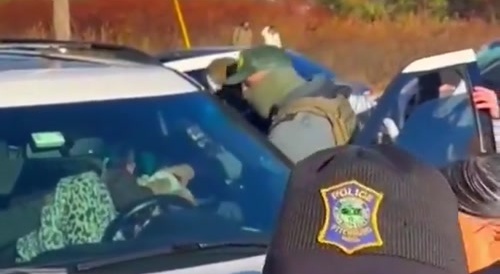 Illegal alien goes into seizure after seeing ICE