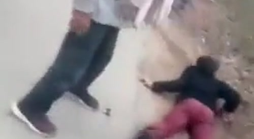 Crazy brother smacked the shit out of his sissy