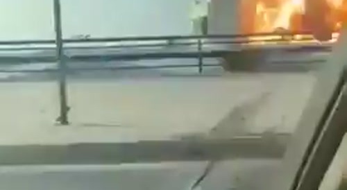Explosion somewhere while driving