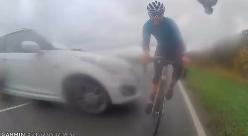 Bicyclist almost dies