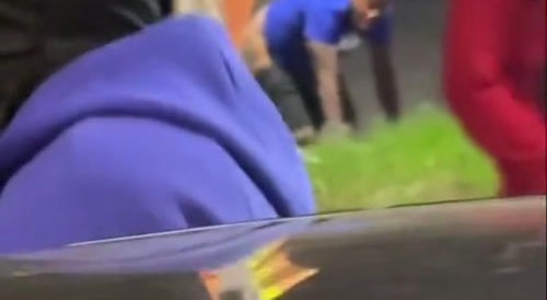 Wife Beater gets Beaten by up Street Thugs