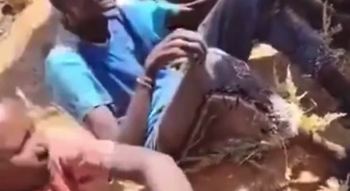 RSF Militia executing Black Sudanese