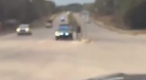 Car Chase + Car Crash Caught LIve