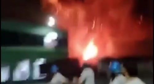 Explosion in Ezeiza - Argentina.