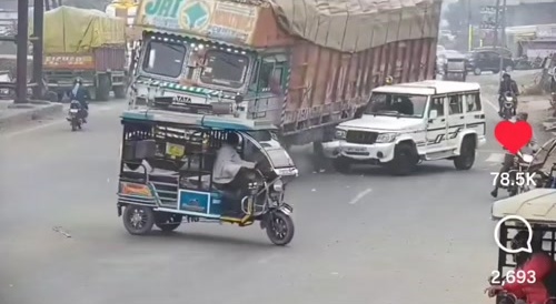TATA truck crash