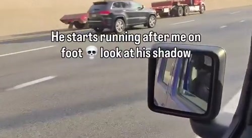 Dude baits then taunts someone on the highway