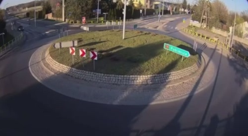 Vehicle Takes Flight in Poland